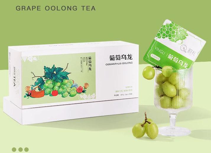 Peach Oolong Tea Bags with Osmanthus & Grape Fruits - Summer Wellness Herbal Tea for Women, Unsweetened, Perfect for Cold Brew