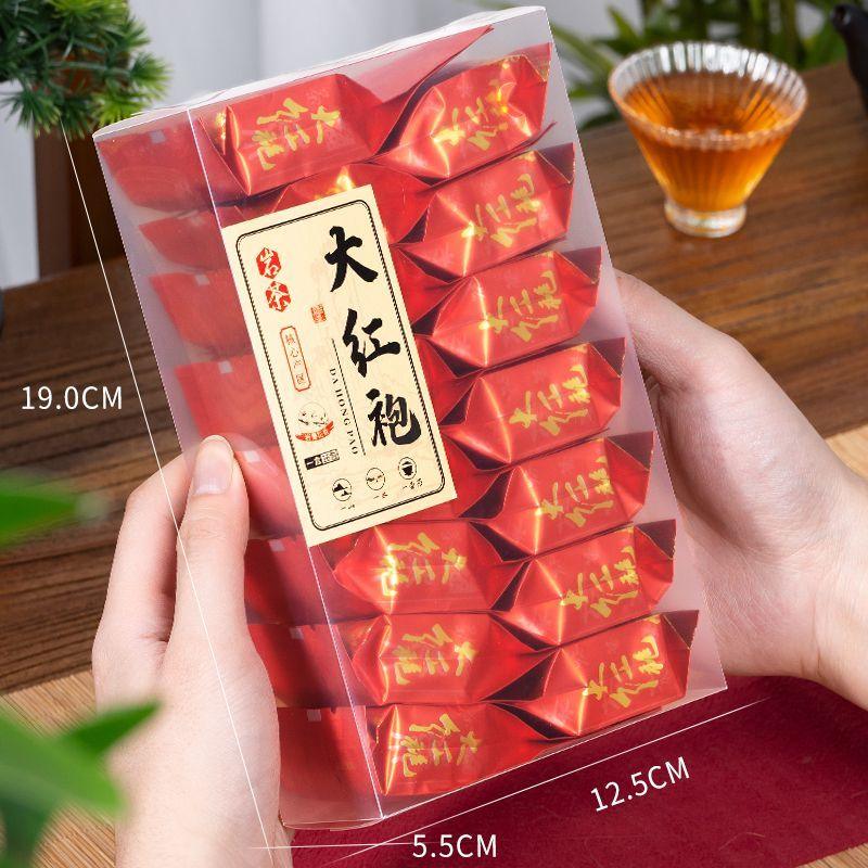 Premium Da Hong Pao Rock Tea, Individually Wrapped New Season's Blend, Elegant Gift Box Packaging