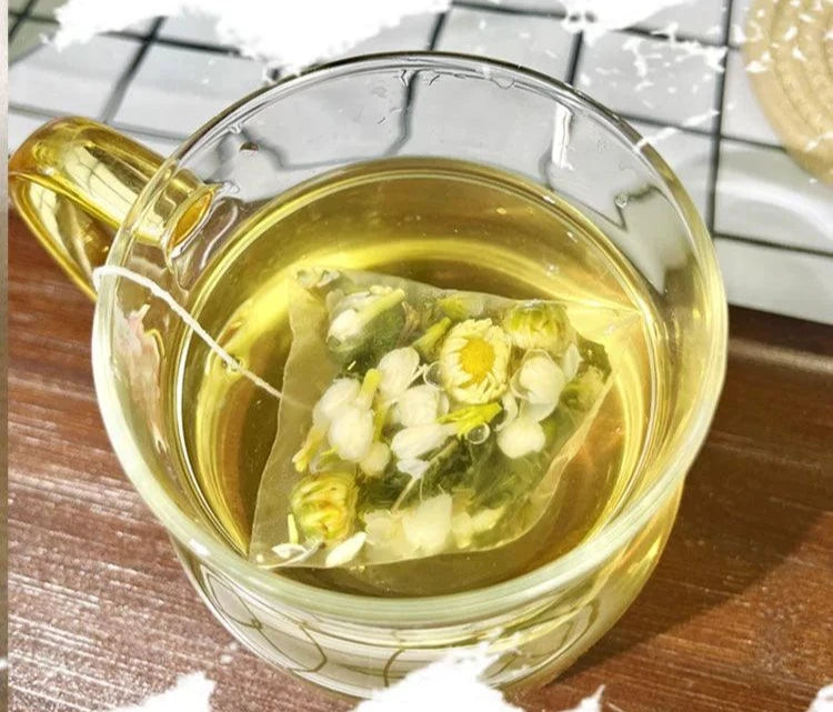 Osmanthus, chrysanthème, jasmin et menthe – Haleine rafraîchissante, sachets d'infusion à froid rafraîchissants