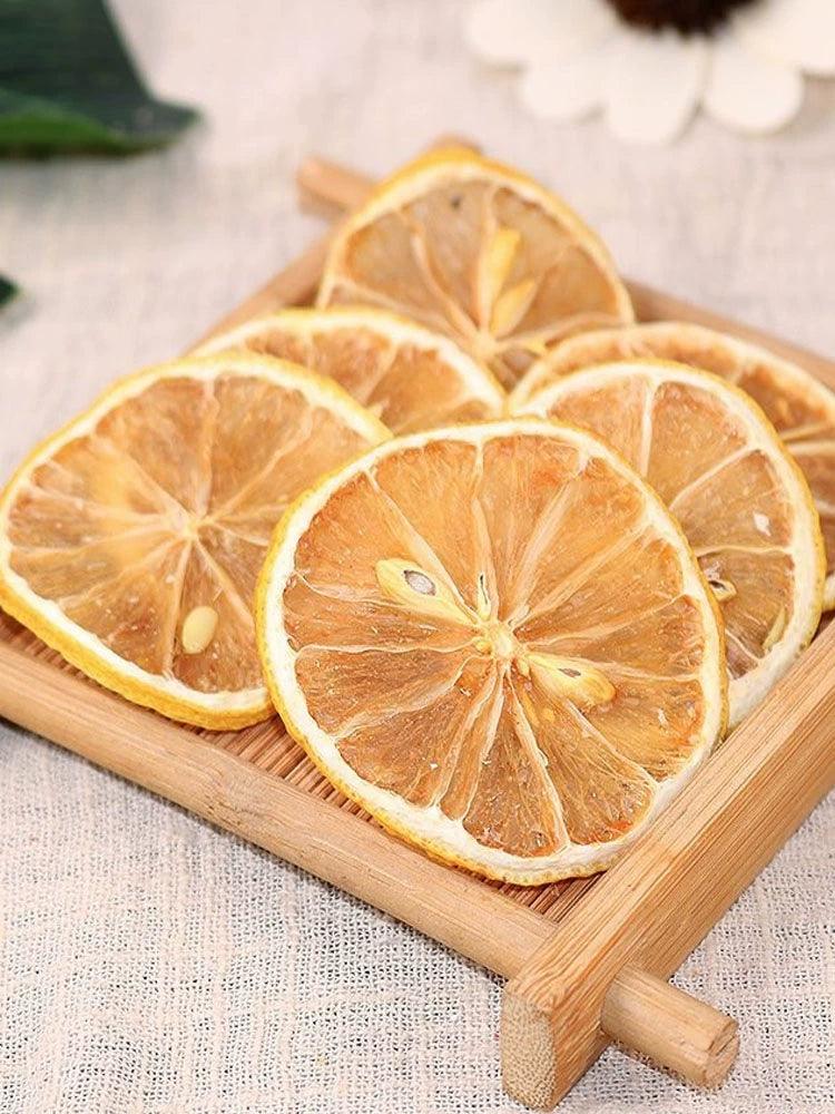 Tranches de citron séchées de qualité supérieure – Parfaites pour les infusions, les décorations de thé aux fruits.