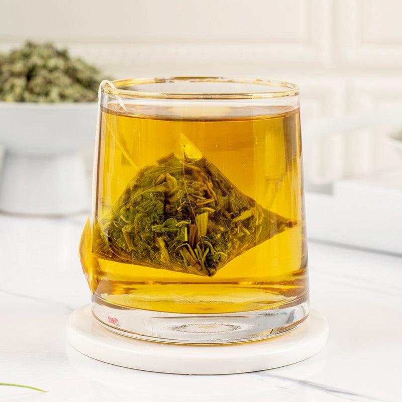 Peppermint Tea Collection: Fresh & Dried Mint Leaves, Mint Lemon Blend, Versatile Brews for Cooling Refreshment