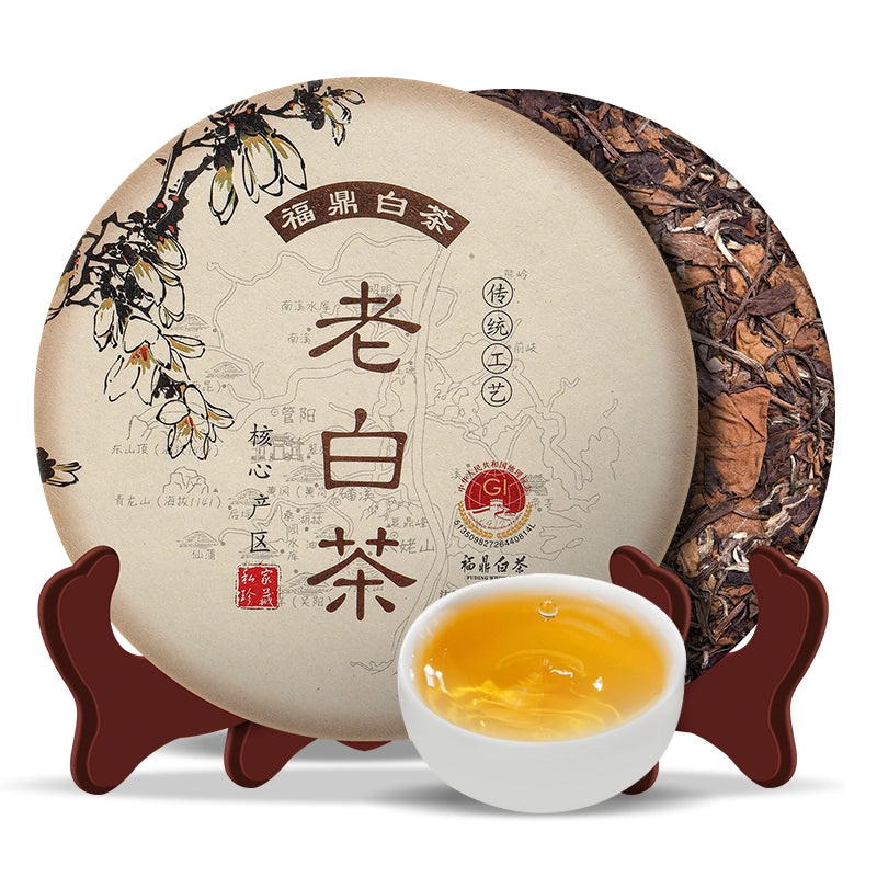 Fu Ding Gong Mei Aged White Tea Cake, Year 2017