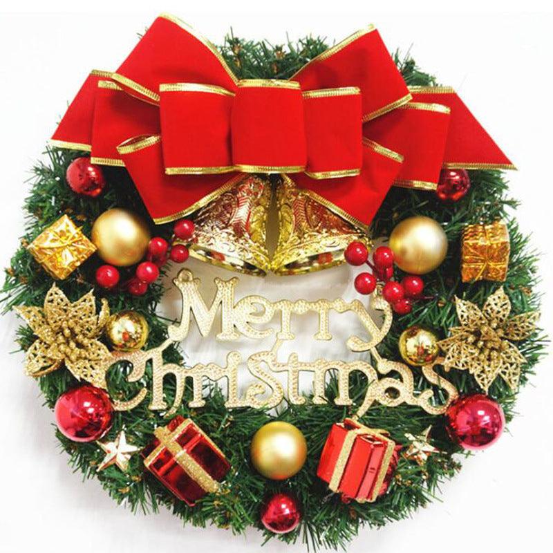 Christmas New Arrival Wreath Artificial Rattan Decorative Garland Door Hanger Window Display Prop Festival Ornament