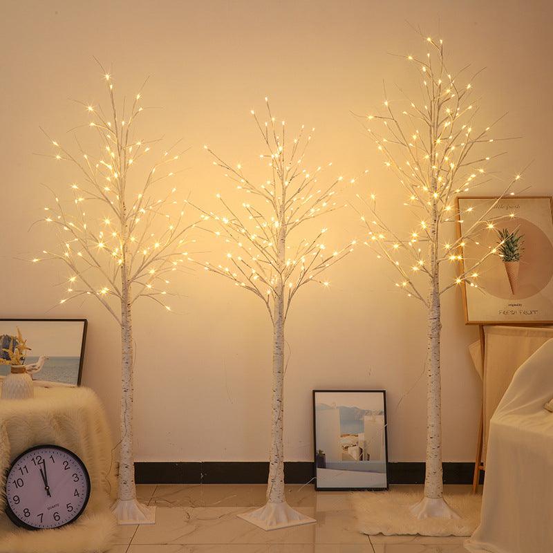 Christmas Decorations Indoor, 5.9 FT Birch Tree with LED Lights, Fairy Light Spirit Tree for Christmas Decor, Warm White Lighted Birch Tree for Home Decor Indoor, Battery Powered, Timer