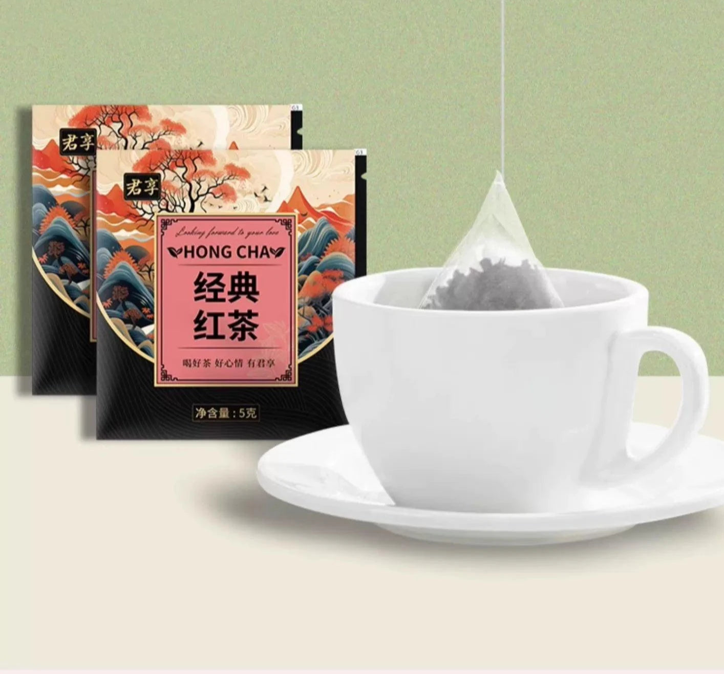 Classic Black Tea Bags - 50 Individually Wrapped Tea Sachets, Perfect for Hotel Rooms & Wholesale Bulk Orders