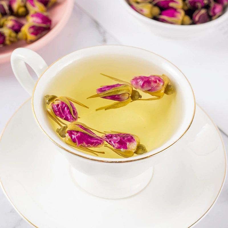 Luxury Dried Rose Petal Tea Bags - Premium Rosebud Blossoms for Infusion - Natural Flavor & Aroma