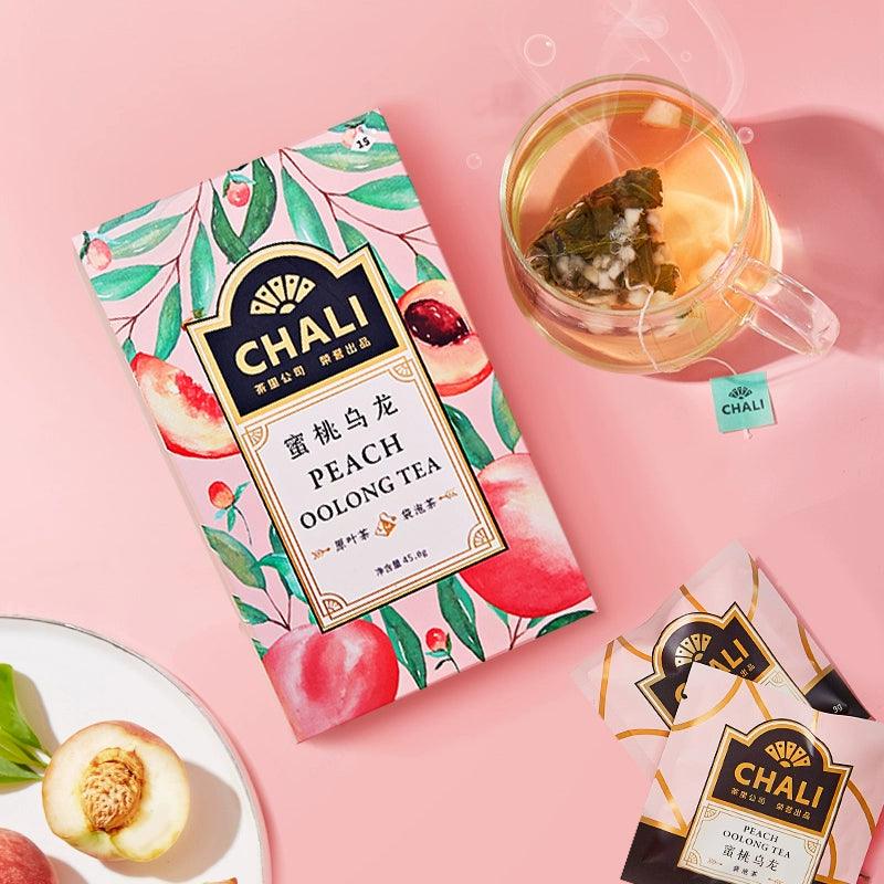 Premium Tea Bags Collection - Peach Oolong, Rose & Osmanthus Fruit Tea, Cold Brew Infusions of Black & Green Tea Blends