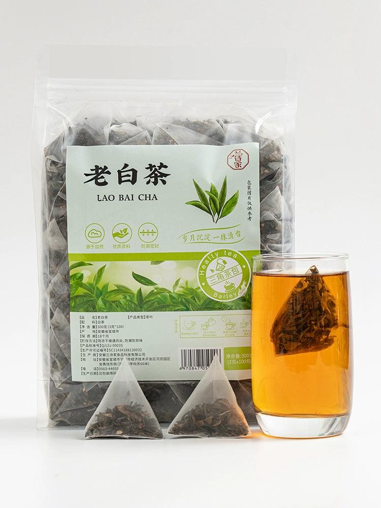 Premium Aged White Tea Bags, High Mountain Origin, Newly Packaged for Convenience