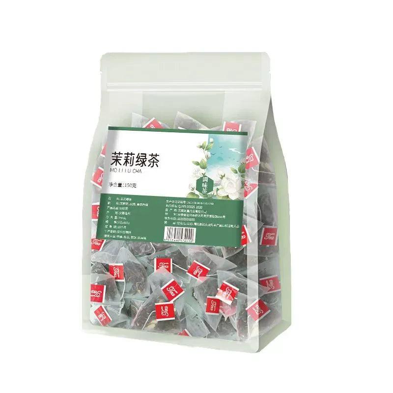 Jasmine Green Tea Bags - Individually Wrapped, Refreshing Infusions, Pure Green Tea with Jasmine Blossoms for Wellness