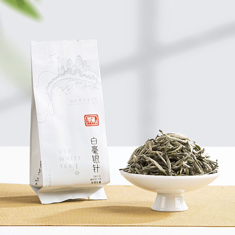 Conveniently Packaged White Tea Bags, Individually Wrapped for Easy Portability