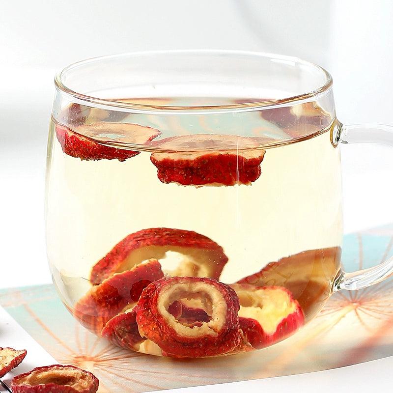 Dried Hawthorn Berries - Unnucleated Hawthorn Slices for Infusion, Natural Tea Alternative for Detox & Refreshment