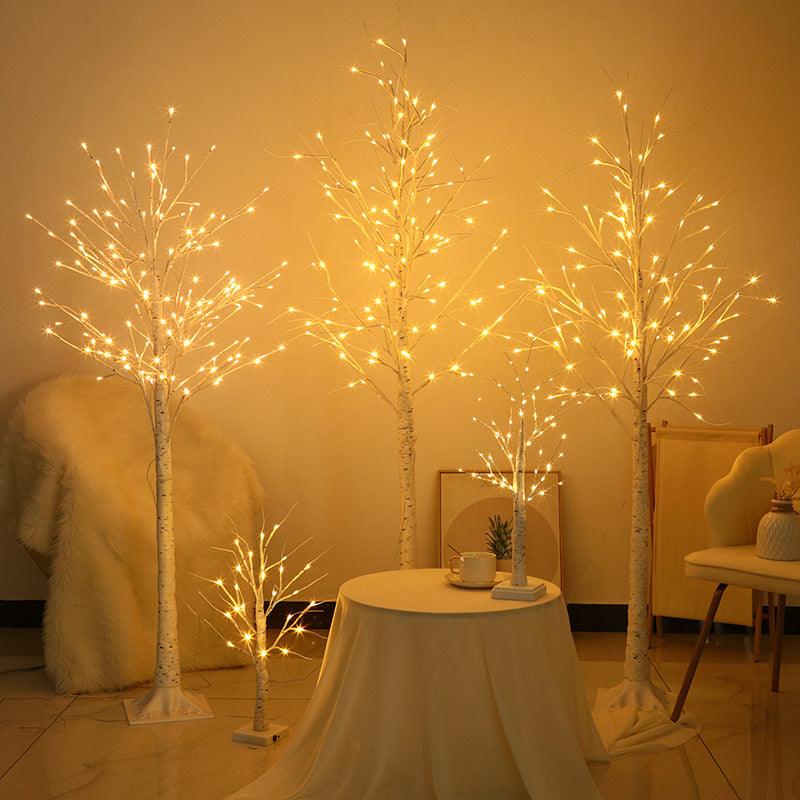 Christmas Decorations Indoor, 5.9 FT Birch Tree with LED Lights, Fairy Light Spirit Tree for Christmas Decor, Warm White Lighted Birch Tree for Home Decor Indoor, Battery Powered, Timer