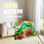 Couverture en molleton de flanelle ??paisse en polyester de haute qualit?? ?? impression personnalis??e