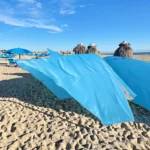 Best-seller Convertible Ext??rieur En Aluminium Poteau Pare-Soleil Auvent Portable Plage Lumi??re pour Amazon Cross-Border Top Pick Sun Shelter - Image 2