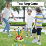 Musical Jump Sports Toys Toss Ring Game Toy and Rocket Launcher for Kids Ladybug Multifunction Outdoor Machine Gifts - Image 3
