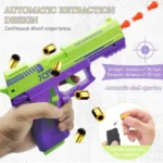 M92 2011 Toy Gun Education Pistol Model Continuous Shell Throwing Soft Bullet Launcher Outdoor Shoot Games for Children Gift - Image 2