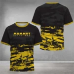 T-shirt de randonn??e en plein air pour hommes, design imprim?? en 3D, escalade, course ?? pied, v??tements de camping Drifit ?? la mode - Image 2