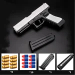 Newest Shell Ejecting Airsoft Pistol Soft Bullet Toy Gun Weapon Children Armas Shoot Outdoor Game Boys gift.