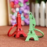 10-100Pcs Paris Eiffel Tower Keychain Mini Eiffel Tower Keyring Candy Color Key Ring 10 Colors - Image 4