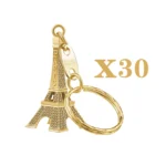 10/20/30Pcs Car Motorcycle Keychain Key Chain Eiffel Tower Keychain Key Fob Pendant Birthday Present - Image 7
