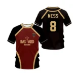 Jersey Futsal motif Vl Replika bleu serrure Anime Bastard Munich ??t?? hommes et femmes 3Dt chemise sport d??contract?? t petit haut - Image 5