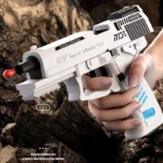 USP Continuous Firing Shell Ejecting Pistol With Laser Sight Soft Bullet Toy Gun Empty Hanging Weapon Boys Gift - Image 3