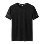 T-shirt grande taille 9XL pour hommes T-shirt ?? s??chage rapide pour hommes col rond grande taille ?? manches courtes T-shirt surdimensionn?? - Image 3