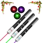 2-in-1 Mini Laser Pointer LED Training Flashlight Scratching Toys for Pets Cats Toy Gun Accessories Gifts for Kids Adults