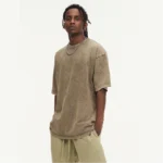 100% coton T-shirt Logo personnalis?? tendance de rue T-shirt ?? manches courtes conception de broderie taille europ??enne am??ricaine hauts motif d'impression - Image 2