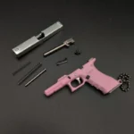 Mini Semi-alloy Toy Gun 1:3 G17 Miniature Pistol Model Detachable Metal Toy Gun DIY Keychain Pendant Ornaments for Army Fans - Image 6