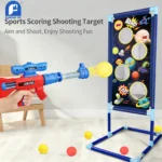 Foam Ball Toy Gun Set Soft Bullet Safe for Kids Educational Toy with Score Keeping Fun Game for Children Adults Competition