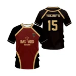 Jersey Futsal motif Vl Replika bleu serrure Anime Bastard Munich ??t?? hommes et femmes 3Dt chemise sport d??contract?? t petit haut - Image 6