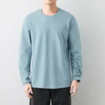 Livraison rapide T-Shirts hommes manches longues t-shirt hauts homme automne plaine coton T-Shirts grande taille 4XL 5XL sous-v??tements homme v??tements - Image 2