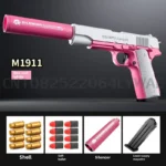 Soft Bullet Toy Gun for 6+ Kids Outdoor Combat Weapon Eat Chicken Toys with Silencer Foam Ejection Toy Gun Toy For Boys Girls - Image 6