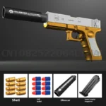 Soft Bullet Toy Gun for 6+ Kids Outdoor Combat Weapon Eat Chicken Toys with Silencer Foam Ejection Toy Gun Toy For Boys Girls - Image 4
