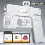 Shell Ejecting Black Toy Guns For Adults Boys Folding iPhone Gun That Look Real Folding Mobile Phone Dropshipping - Image 5