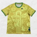 Haut d'entra?nement de Football d'??t??, ??dition sp??ciale br??silienne, maillot de Football j??sus noir gris, t-shirts d'ext??rieur ?? s??chage rapide pour enfants et adultes - Image 5