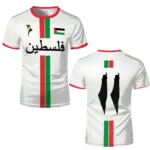 2025 nouveaux T-shirts de Football Palestine ??t?? hommes et femmes maillot palestinien Gaza T-shirts pour enfants cadeaux en gros t-shirt unisexe - Image 4