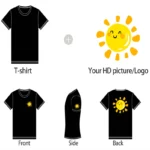 100% coton T-shirt Logo personnalis?? tendance de rue T-shirt ?? manches courtes conception de broderie taille europ??enne am??ricaine hauts motif d'impression - Image 6