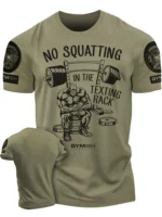 T-Shirt d'entra?nement complet de r??cup??ration imprim?? en 3D T-Shirt de gymnastique dr?le T-Shirt de gymnastique en coton de haute qualit?? pour hommes manches courtes homme musculaire Tough Guy - Image 5