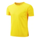 T-shirt d'??t?? pour hommes, blanc, d??contract??, haut ?? manches courtes, respirant, s??chage rapide, chemise de sport, maillot de football, v??tements masculins - Image 4