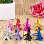 10-100Pcs Paris Eiffel Tower Keychain Mini Eiffel Tower Keyring Candy Color Key Ring 10 Colors - Image 3