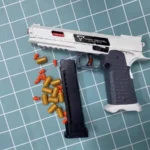 Csnoobs 2011 Continuous Shooting Toy Gun Throwing Shell  Pistol Radish Gun Empty Hanging Outdoor Game Revolver Birthday Gift