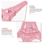 Creative Pink Eiffel Tower Model Alloy Crafts Home Decoration Accessories Figurine Statue Model Souvenir Home Interior Design - Image 5