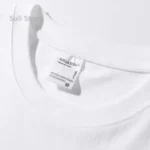 T-shirt ?? manches courtes en coton robuste pour hommes, 600g, ?? la mode, en pur coton ??pais, ?? manches courtes, demi-manches - Image 3