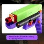 Dual Mode Shell Throwing G17 Laser Edition Automatic Shooting Radish Gun Toy Gun Soft Bullet Pistol Children's CS Weapon - Image 4