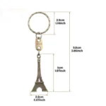 Eiffel Tower Keychain Retro Keychain Decorations Purse Charms Statue Model Prom Keychain French Souvenirs - Image 6