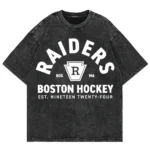 100% coton Vintage lav?? chauff?? rivalisserie Ilya Rozanov 81 Boston Raiders t-shirt hommes Scott chasseur Shane hollandre lavage ?? l'acide t-shirts - Image 7