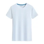 Nouveau T-shirt Homme 100% Coton Couleur Unie Col Rond Manches Courtes ?C Collection 2026 - Image 7