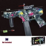 2025 New Electric Continuous-Fire Toy Gun Tec9 Can Fire Gel Bullets 7-8mm with 7.4V Battery and USB Charging Cable, Multiple Colors Available - Image 2